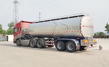 寧夏物流公司擬在我司訂購一批鮮奶運輸半掛車